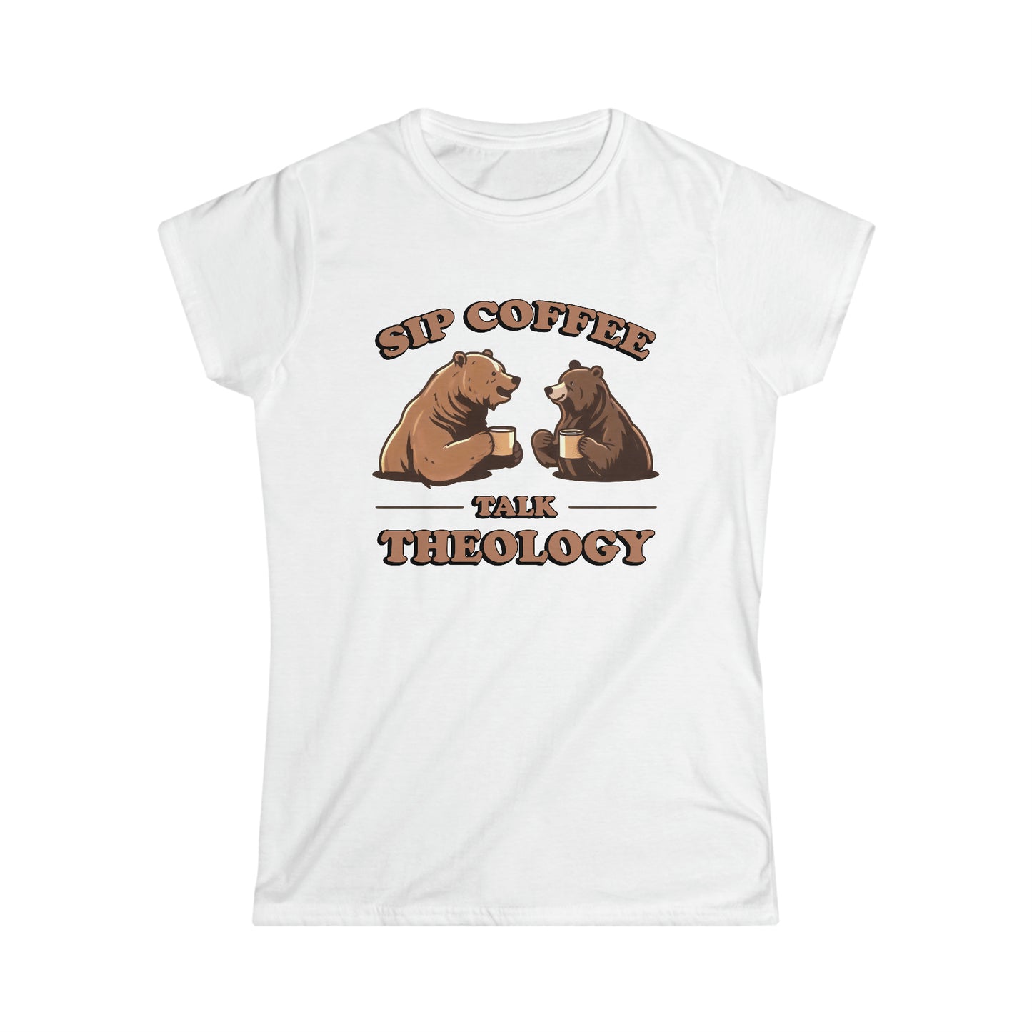 SIP COFFEE TALK THEOLOGY - Women's Softstyle Tee