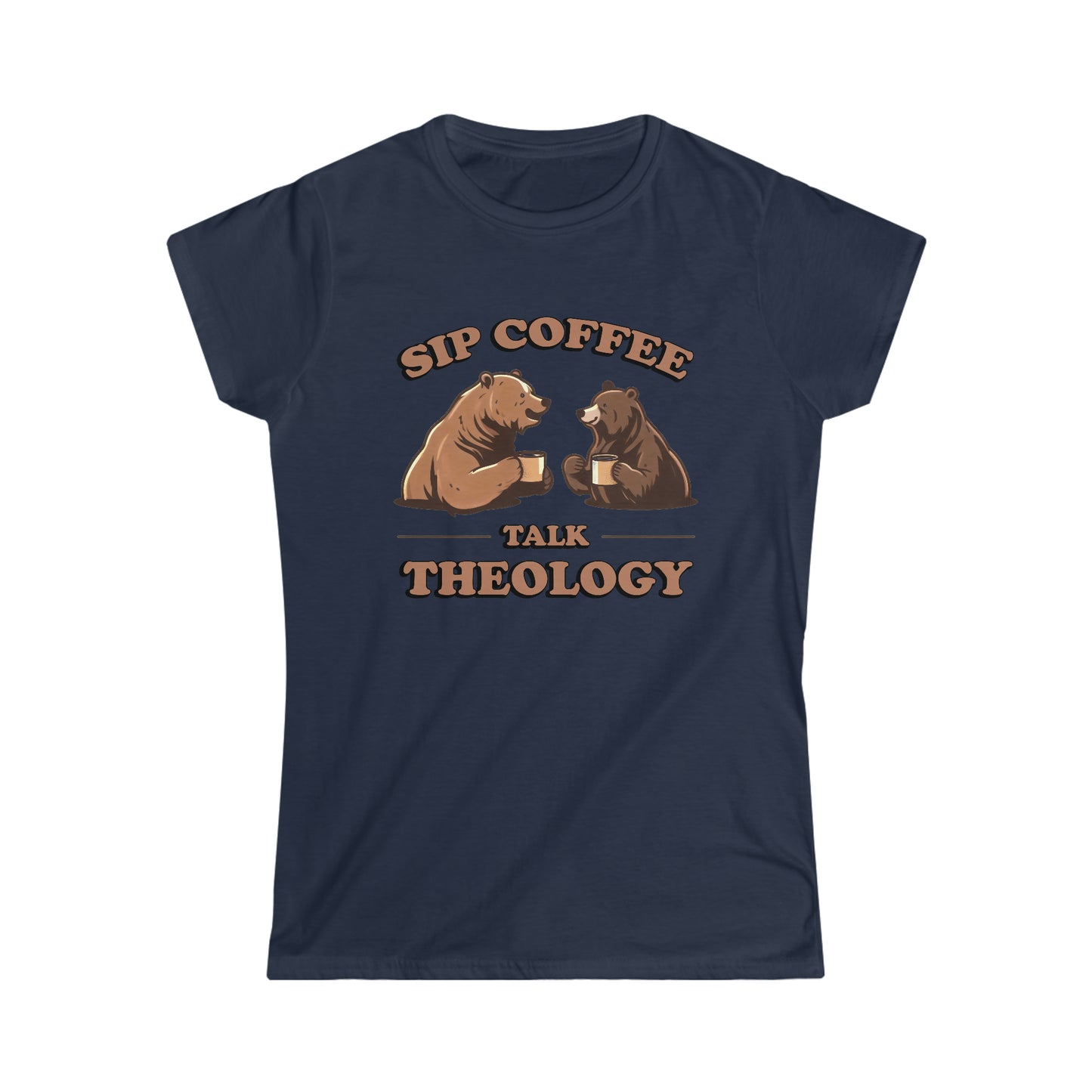 SIP COFFEE TALK THEOLOGY - Women's Softstyle Tee