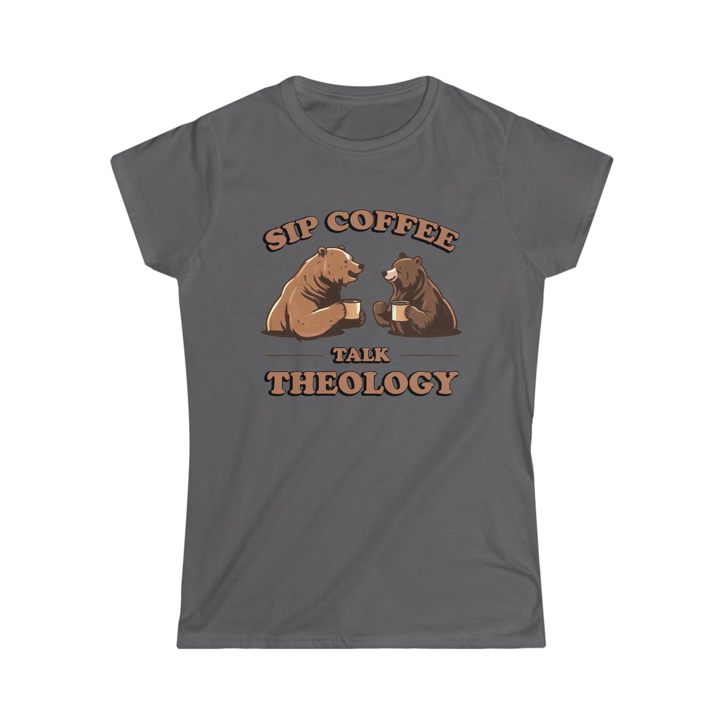 SIP COFFEE TALK THEOLOGY - Women's Softstyle Tee