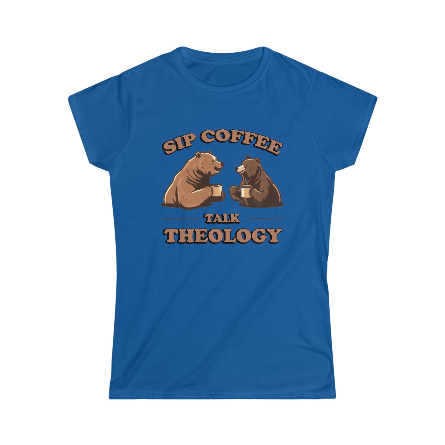 SIP COFFEE TALK THEOLOGY - Women's Softstyle Tee