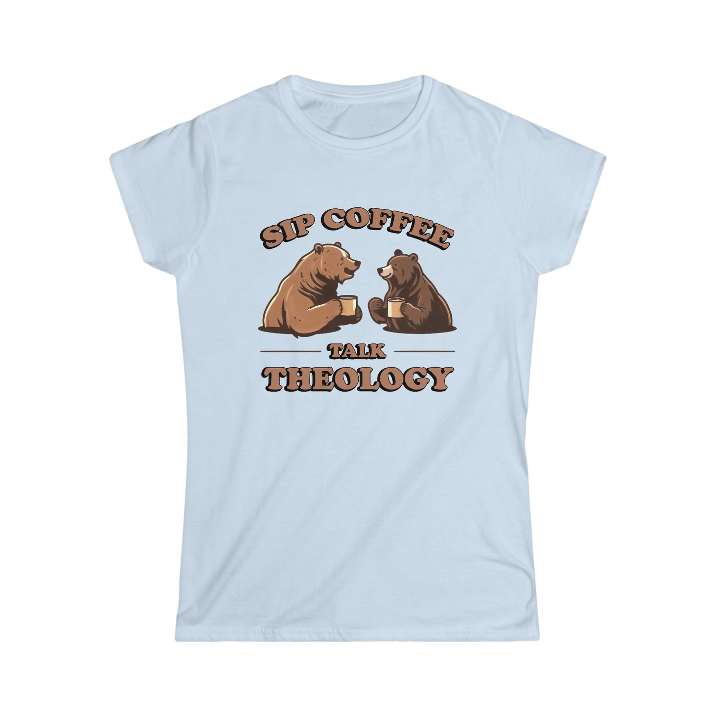 SIP COFFEE TALK THEOLOGY - Women's Softstyle Tee