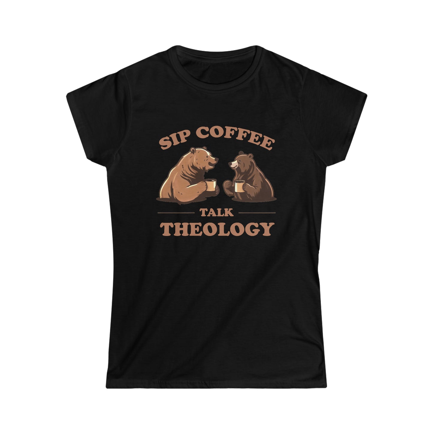 SIP COFFEE TALK THEOLOGY - Women's Softstyle Tee