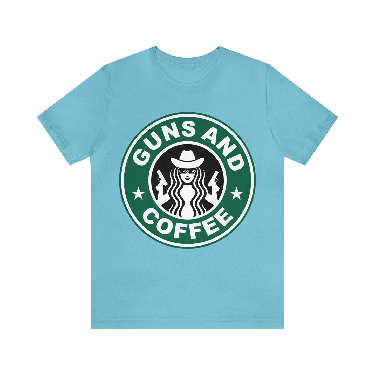 "GUNS AND COFFEE" Tee (women)