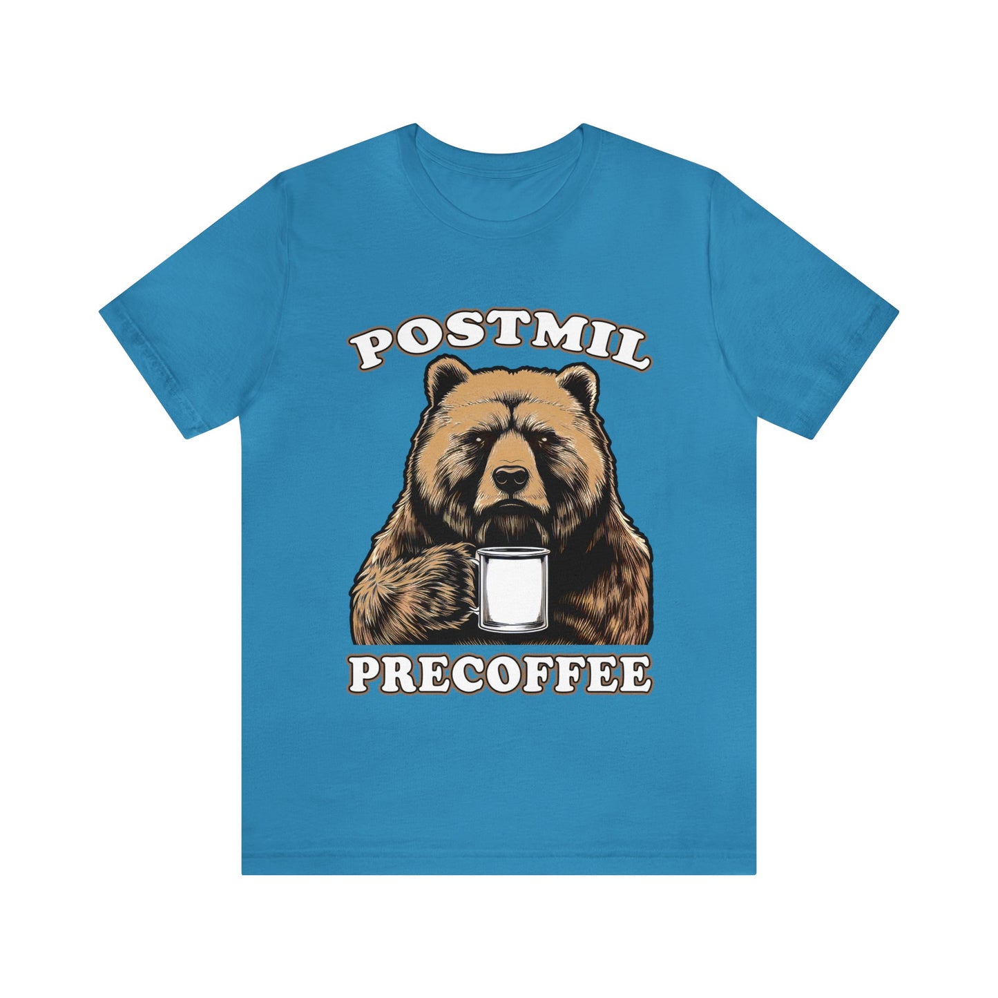 "POSTMIL PRECOFFEE" Tee (men)