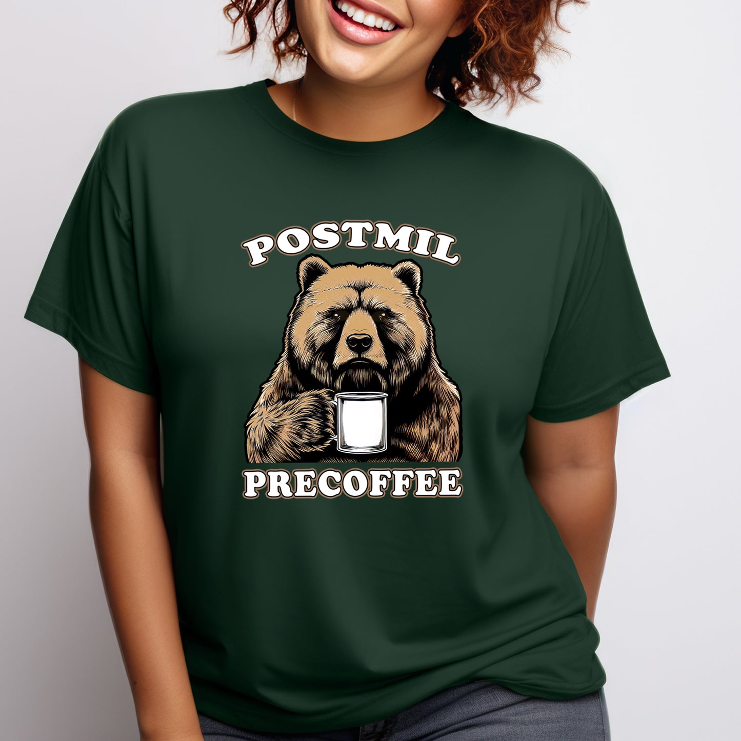 "POSTMIL PRECOFFEE" Tee (women)