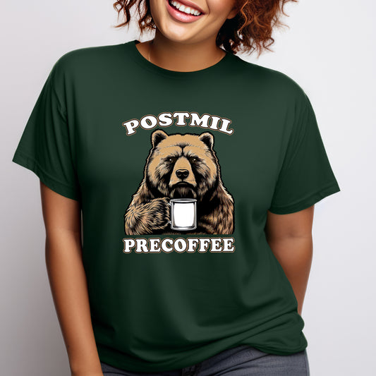 "POSTMIL PRECOFFEE" Tee (women)